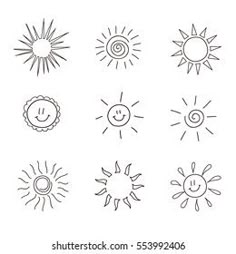 the different types of sun icons