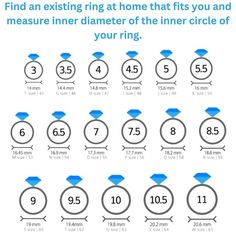 an info sheet showing how to find the ring size