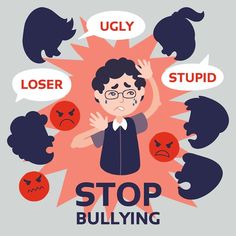 Free Vector | People screaming at a bullied boy Poster Bully Aesthetic, Bulling Drawing Ideas, Bully Drawing, Poster Bully, Stop Bully, Yt Aesthetic, Anti Bully Quotes, Stop Bulling