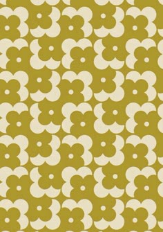 an abstract pattern in yellow and white on a beige background with small circles that appear to be interlocked together