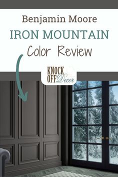 Bm Iron Mountain, Bedroom Paint Colors Benjamin Moore, Benjamin Moore Bedroom, Office Paint Colors, Pictures To Color, Mountain Interiors, Dining Room Paint Colors, Cloud Mountain, Dark Paint Colors