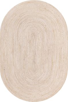 an oval rug on a white background