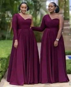 Cheap Long Bridesmaid Dresses, African Bridesmaids, African Bridesmaid Dresses, Long Sleeve Bridesmaid Dress, Robes Glamour, Bridesmaid Dresses With Sleeves, African Wedding Dress, Bridesmaid Dressing Gowns, Cheap Bridesmaid Dresses