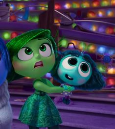 the characters from inside out are talking to each other