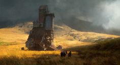 ArtStation - Grains Environment Concept Art Landscape, Concept Art Landscape, Environment Painting, Photoshop Painting, Dramatic Lighting, Concept Artist, Computer Graphics, Environment Design, Environment Concept Art