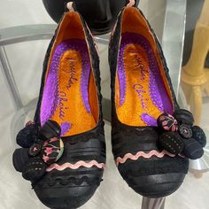 Reposhing This Item I Purchased From @Maty17pr. Loved Them But They Are Too Small. Just Like Brand New. Questions? Leave A Com Irregular Choice Shoes, Irregular Choice, Black Pink, Brand New, Women Shoes, Pink, Women Shopping, Black, Color