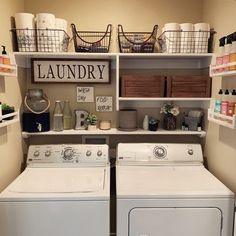 . Laundry Closet Makeover, Laundy Room, Laundry Room Organization Storage, Rustic Laundry Rooms, Dream Laundry Room, Laundry Room Closet, Laundry Room Renovation, Farmhouse Laundry Room, Laundry Room Remodel