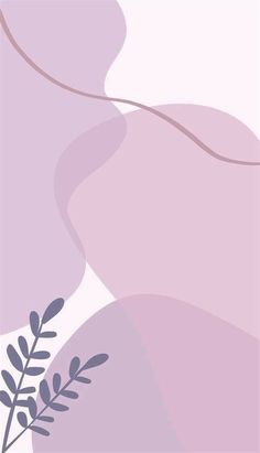 an abstract purple and white background with leaves on the left side, in shades of lavender