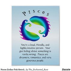 a card with the words piscs on it and an image of a dragon