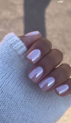 Biab Natural Nails, Neutral Oval Nails, Short Sns, Simple Chrome Nails, Mitzvah Dresses, Nail Glam, Vday Nails, Beauty Bible, Wedding Nail