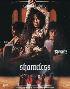 the poster for shameless, starring in which she appears to be surrounded by other women