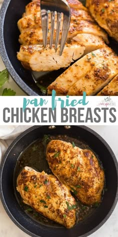 Chicken In The Skillet Recipes, Chicken In A Skillet Easy, Chicken In A Pan Skillets, Cooking Chicken In Skillet, Chicken On Pan Recipes, Simple Skillet Chicken, Best Pan Chicken, Chicken In Skillet How To Cook, Cooking Chicken In A Skillet