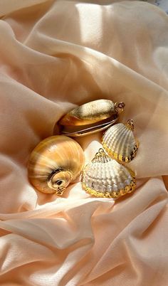 VINTAGE SEASHELL CHARM Quantity: 1 Charm -Select Shell Option In Drop Down Menu ITEM DESCRIPTION This listing is for a vintage seashell charm - while quantities last there are four options to choose from (Moon Shell, olive shell, and a larger or smaller cockle shell). Each shell has luxurious 24kt gold plated detail. I have added a sturdy gold tone metal jump ring to each charm. These would be appropriate to wear on a necklace pendant or as part of a charm necklace. The olive shells and the moon Seashell Charm Necklace, Olive Shell, Libra Necklace, Morristown Nj, Antique Locket, Vintage Belt Buckles, Bold Jewelry, Seashell Necklace, Beach Lover