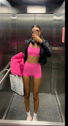 Summer Workout Outfits, Pink Workout