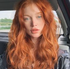 Redhead Beauty, Red Hair Color, Long Red