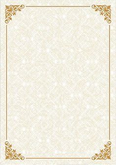 a white and gold background with an ornate border in the middle, on top of a beige