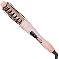 1.5 Inch Heated Curling Comb - KOOVON Hair Curling Brush Irons Ceramic Tourmaline Ionic Thermal Brush Heated Round Brush Makes Volume Curls, Dual Voltage Volumizing Brush for Hair Styling Heated Round Brush, Brush For Hair, Thermal Brush, Volume Curls, Curling Brush, Curling Iron Hairstyles, Hair Curling, Styling Brush