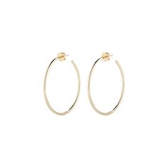 Fine Hoops | 1" Skinny Hollow Hoops – Jennifer Fisher 14k Gold Polished Hoop Earrings For Everyday, 14k Gold Hoop Earrings With Ear Wire, 14k White Gold Hoop Earrings With Ear Wire, Everyday 14k Gold Polished Hoop Earrings, Polished Fine Jewelry Hoop Earrings For Everyday, Fine Jewelry Polished Hoop Earrings For Everyday, Sterling Silver Hoop Earrings For Everyday Luxury, Everyday Fine Jewelry Hoop Earrings With Polished Finish, Fine Jewelry Small Hoop Earrings For Everyday