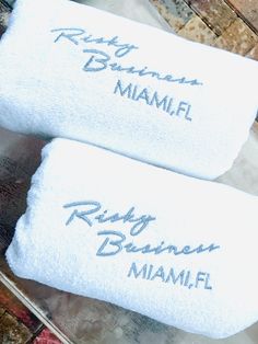 Soft Velour, not too thick bath and beach towels !!This listing is for any monogram , name or wording up to five words total or 12k stitches - some custom designs require special pricing and digitizing so please message me with any questions !30x60 Velour beach /bath / pool towels Choose from many colors and order one or dozens ... Choose your embroidery thread too.. We will send a mock up after you order but before stitching !! Embroidery Business, Boat Name, Boat Names, Minnie Mouse Dress, Beach Bath, Word Up, Room Decorations, Professional Pictures, Pool Towels