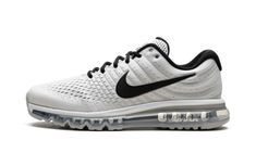 Nike Air Max 2017 849559 100 Nike Air Max, Nike Shoes, White Black Shoes, Nike Air Max 2017, Stadium Goods, Sneaker Shoes, Running Sneakers, Air Max, Black Shoes