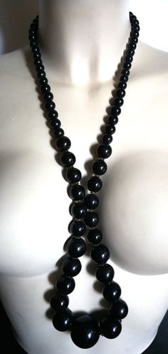 Necklace - black bead long necklace retro design Shipped free with any other item in the UK Beads Long Necklace, Necklace Long, Necklace Black, Black Beads, Retro Design, Long Necklace, Favorite Jewelry, Beauty Book, Beaded Necklace