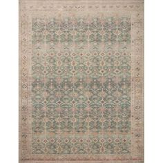 an area rug with various colors and patterns