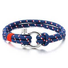 PRICES MAY VARY. Mens Womens Steel Screw Anchor Shackles Nautical Blue White Red Sailor Rope Cord Wrap Bracelet Metal: Stainless Steel; Material: Cotton Rope Finishing: Polished Dimension: Length: 20CM(7.87"); Weight: 10.7g Package: Jewelry Box with Brand Name COOLSTEELANDBEYOND *Condition: 100% brand new
*Code: MB-3190-1818
*Metal: Stainless Steel
*Material: Cotton Rope
*Finishing: Polished
*Dimension: Length: 20CM(7.87")
*Weight: 10.7g
*Package: Jewelry Box with Brand Name COOLSTEELANDBEYOND Package Jewelry, Nautical Bracelet, Cord Wrap, Bracelet Metal, Rope Cord, Metal Bracelets, Cotton Rope, Steel Material, Womens Jewelry Bracelets