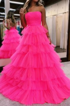 ball gown prom dress Prom Dresses Backless, Tulle Long Prom Dress, Beautiful Ball Gowns, Formal Wedding Guests, Beautiful Long Dresses, Backless Prom Dresses