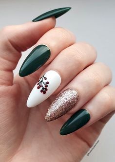 Nail Art Noel, January Nails, Nagel Tips, Christmas Gel Nails, Her Nails, Christmas Nails Acrylic, Winter Nail Designs, Winter Nail