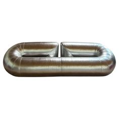 an inflatable bed is shown on a white background