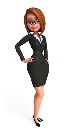 Mulher de negócios — Imagem de Stock City Cartoon, Image 3d, 3d Assets, Naan, Binders, Office Ladies, Art Toy, Tupperware, Business Women