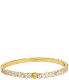 From Kurt Geiger London&#x2C; this bracelet features:Bangle bracelet Brass/glass crystalPush clasp hinge closureApprox. 2.4" diameterImported. Kurt Geiger Bracelet, Kurt Geiger Jewelry, Jewelry Tattoo, Crystal Bangle, Dope Jewelry, Jewelry Lookbook, Brass Glass, Rhinestone Jewelry, Girly Jewelry