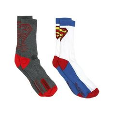 Big boys' athletic crew socks feature the Superman logo. Sock Size: M/L fits Big Boy Shoe Sizes 4-8.5. In Gray/White. 97% Polyester/3% Spandex. Machine washable. Imported. Gender: male.  Age Group: kids. Superman 2, Superman Logo, Boys Socks, Kids Clothes Boys, Athletic Socks, Big Boy, Big Boys, Boys Shoes, Crew Socks