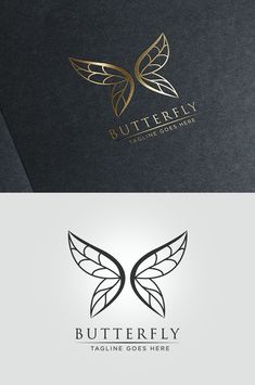 the butterfly logo is designed to look like it has wings