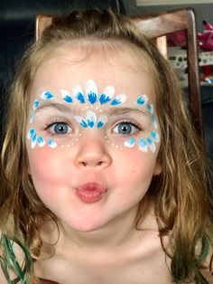 Children’s Face Paint Ideas, Face Paint With Stencils, Simple Cheek Face Paint, Shell Face Paint, Face Paint Disney, Face Paint Ideas For Boys, Cute Face Painting, Face Paint For Kids, Face Painting Simple