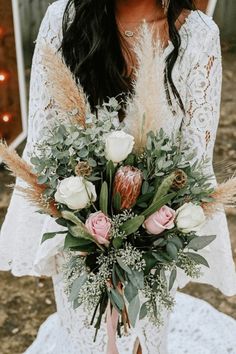 Bohemian Wedding Bouquet Wildflowers | Wedding Bouquets Fall Rustic Simple | Wedding Bouquets Spring Romantic | Nancy Rose Photo Rustic Bohemian Wedding Decor Flowers, Wedding Bouquet Wildflowers, Rustic Simple Wedding, Wedding Bouquets Spring, Wedding Bouquets Fall, Bohemian Wedding Bouquet, Rustic Bohemian Wedding, Wedding Dresses Cheap, Wildflowers Wedding