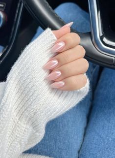 #nails #chrome #pink #almondshapenails #almond #newyearsresolutions christmas nails #gelnails #pinknails #almondnails Pink Chrome Almond Nails, Nails Chrome Pink, Winter Pink Nails, Chrome Almond Nails, Chrome Pink, Soft Pink Nails, Pink Chrome Nails, Fall Nail Ideas, Nails Chrome