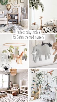 baby mobiles for safari themed nursery decor and playroom furniture, including crib