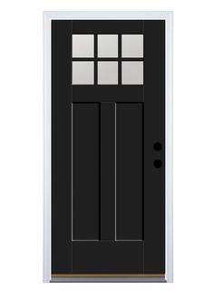 Industrial Front Doors, Single Front Door, Black Front Door, Paint Shakers, Craftsman Door, Therma Tru, Victorian Door, Prehung Doors, Glazed Glass