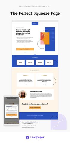 the landing page for an email marketing company