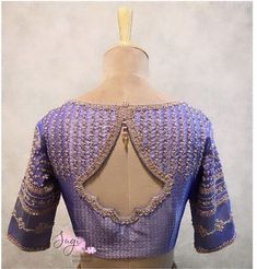 Key Hole Blouse Design Back, Indian Blouse Neck Designs, Blaous Work Design, Blouse Design With Lace Work, Net Work Blouse Designs, Blouse Designs Latest For Marriage, Blouse Designs Net, Blouse Back Neck Designs Latest