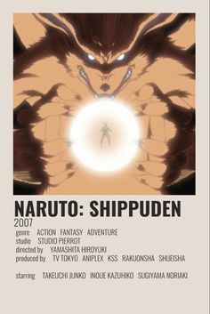 the poster for naruto shippuden