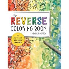 the reverse coloring book is on display