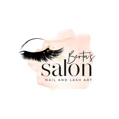 the logo for beauty salon nails and lashes art