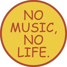 no music, no life sticker on a white background