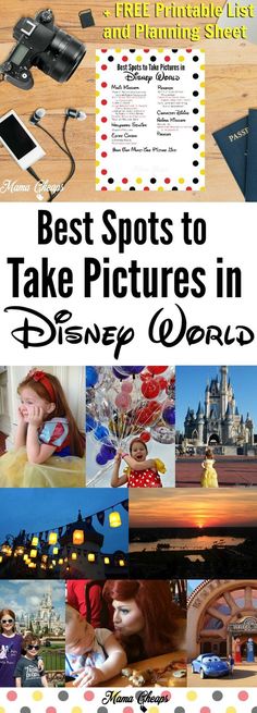 the best spots to take pictures in disney world