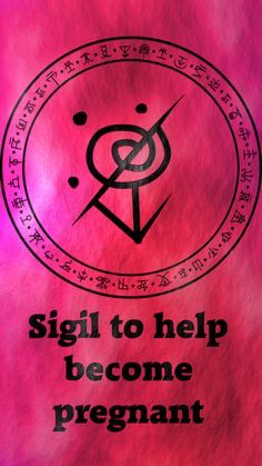 a pink background with an image of a circle and the words, sign to help become pregnant