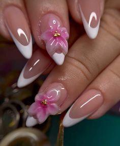 Round Nail Ideas, Soft Grunge Nails, Henna Nails, Edgy Nails, Girly Acrylic Nails, French Tip Acrylic Nails, Simple Acrylic Nails, Classy Acrylic Nails, Acrylic Nails Coffin Pink