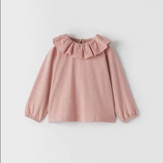 Nwt Zara Pink Top With Collar Size 12-18m Non Smoking Cat Friendly Home Pink Long Sleeve Tops For Playtime, Pink Fall Playwear Top, Pink Tops For Playtime During Fall, Pink Tops For Playtime In Fall, Zara Cotton Tops For Playtime, Cute Long Sleeve Zara Blouse, Cute Zara Long Sleeve Blouse, Cute Zara Tops For Fall, Zara Tops For Spring Playwear