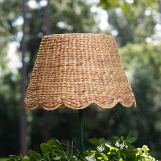 a lamp that is sitting in the grass